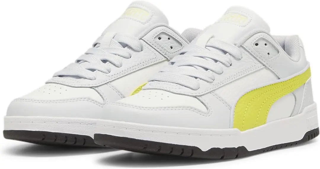 Puma RBD GAME LOW JR kindersneaker schoenen 387350 11 grijs/geel