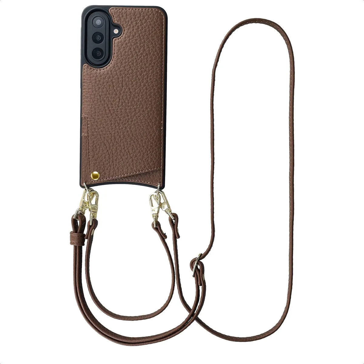 Selencia Hoesje Samsung Galaxy A57 Mocha Brown