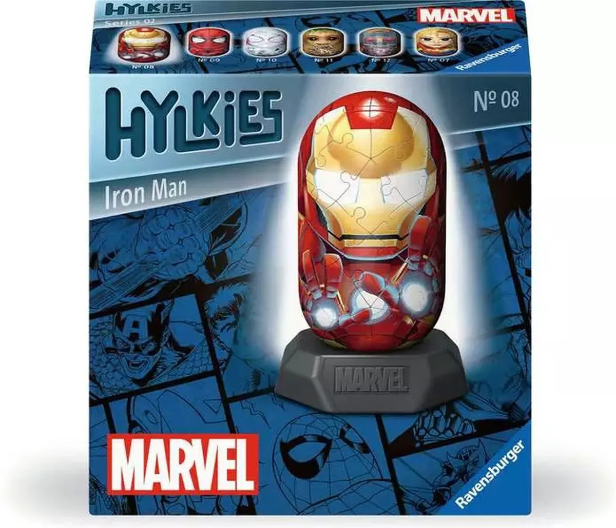 Ravensburger Hylkies Marvel Iron Man Capsule Figuur - afbeelding 6 van 6
