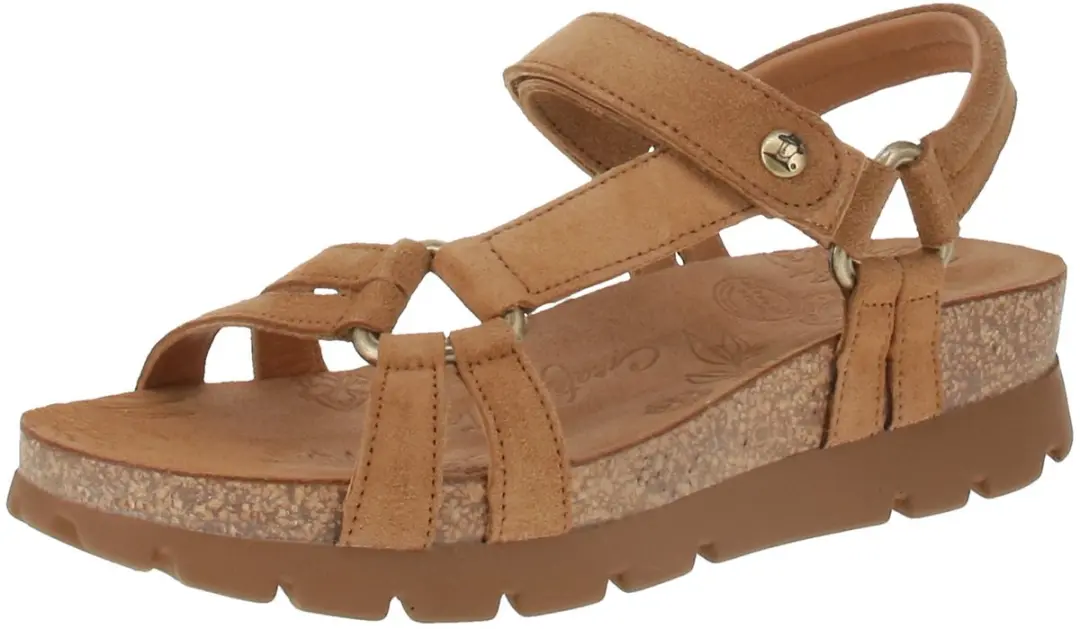 Sandaal Panama Jack Women Sally B8 Velour Cuero Bark-Schoenmaat 40