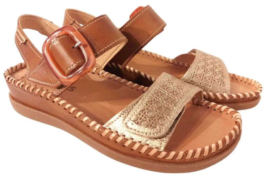 Pikolinos Cadaques W8K 0555C1 Sandaal - 39 - Bruin/Brons