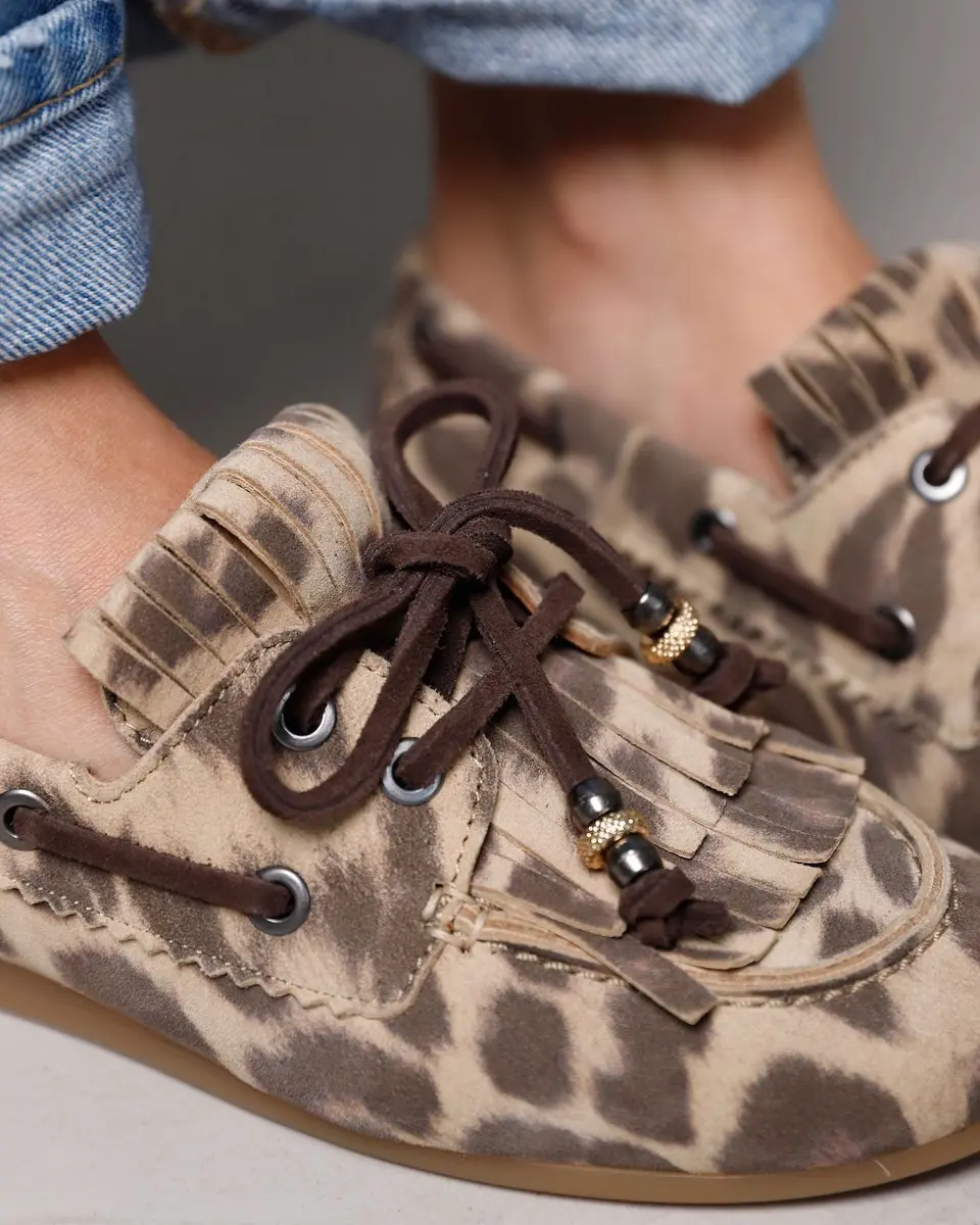 VIA VAI June Loua Mocassins - Luipaardprint - Maat 42 - afbeelding 6 van 6