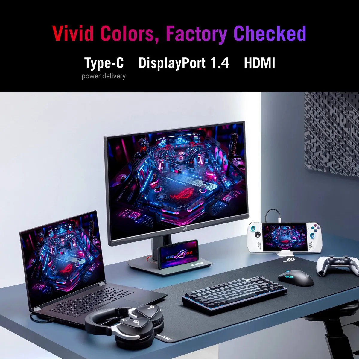 ASUS ROG Strix XG27ACMS Gaming Monitor 27" - 320Hz - QHD - 15W USB-C