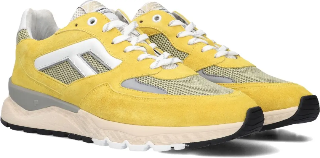 Floris van Bommel De Treener Sfm-10154 Sneakers - Geel - Maat 41⅓ - afbeelding 3 van 6
