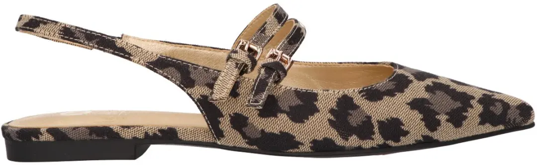 La Strada Slingback Luipaard Knitted