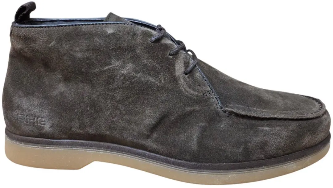 Rehab Collin Suede 4800 Dark Brown Veterschoenen Donker Bruin Suede