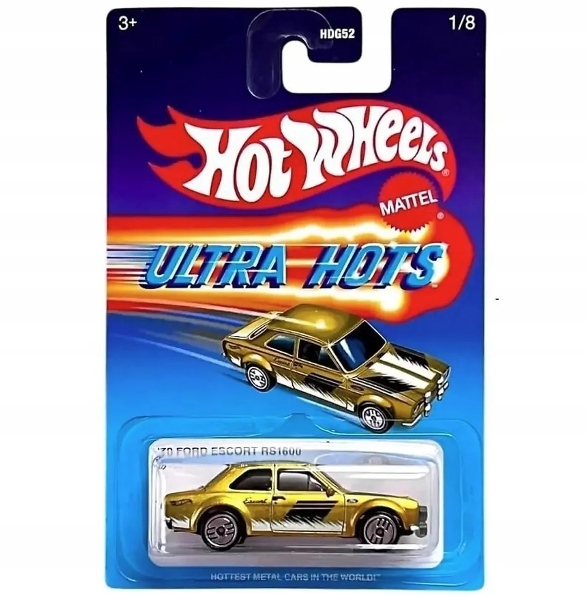 Hot Wheels Ultra Hots '70 Ford Escort RS1600 JBY60 - Goud - afbeelding 2 van 5