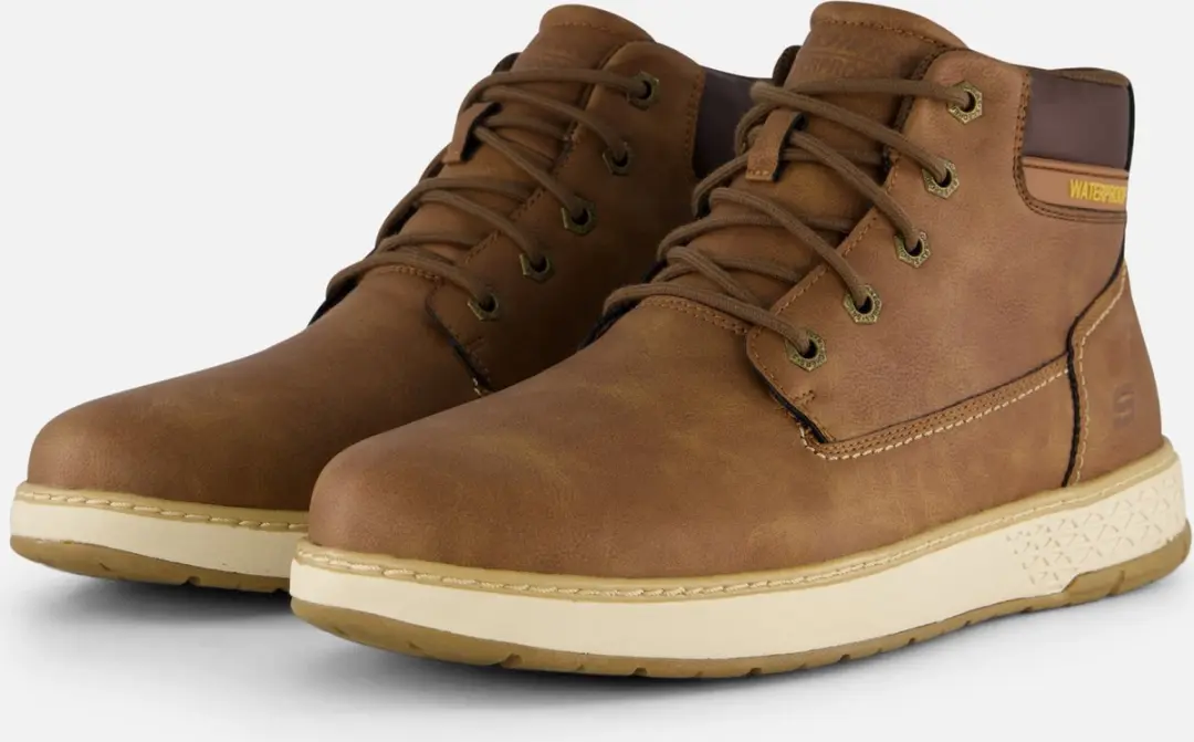 Skechers Garlan Veterboots bruin Synthetisch