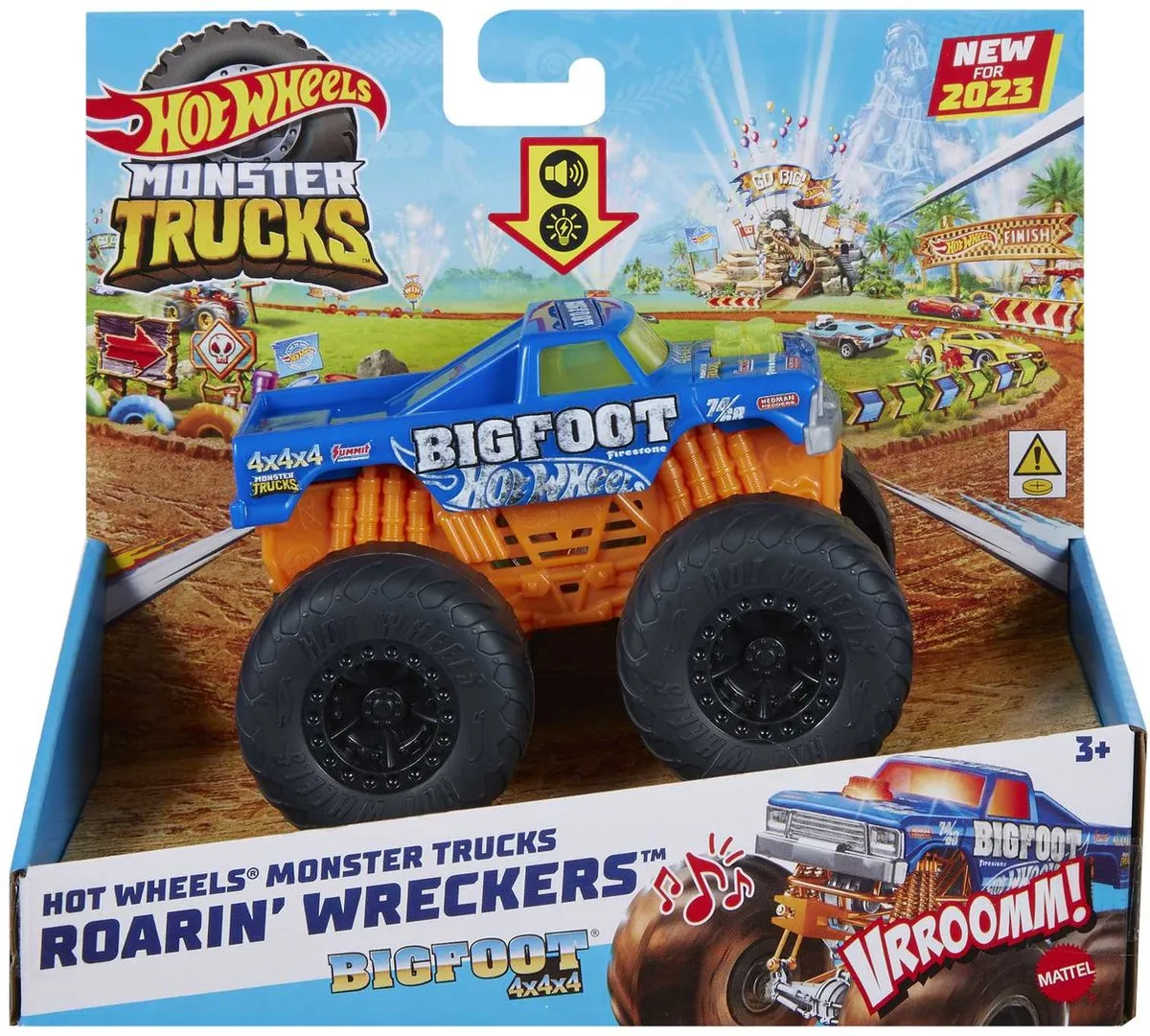 Hot Wheels Roarin' Wreckers Bigfoot Monstertruck HMM53 - 3 Jaar - 3x LR44