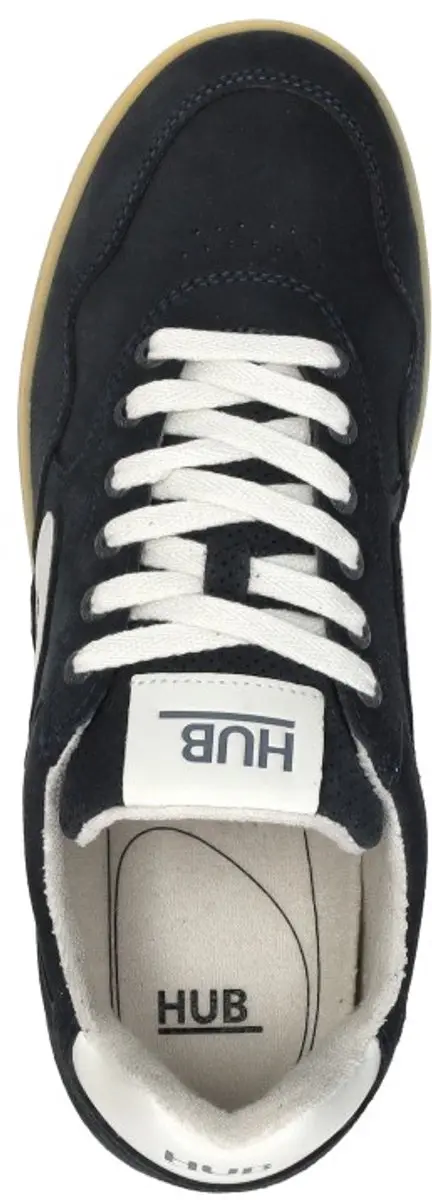 Hub Vancouver S47 Sneakers - Donkerblauw/Wit/Bruin