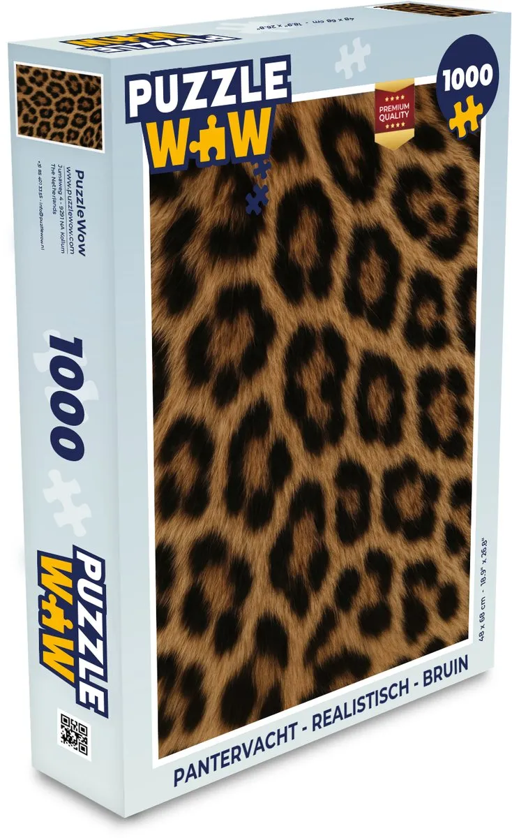 PuzzleWow Pantervacht Legpuzzel 1000 Stuks
