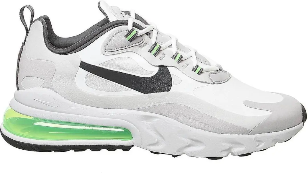 NIKE AIR MAX 270 REACT ( Summit White/ Grey/ Silver Lilac/ Electric Green) Dames