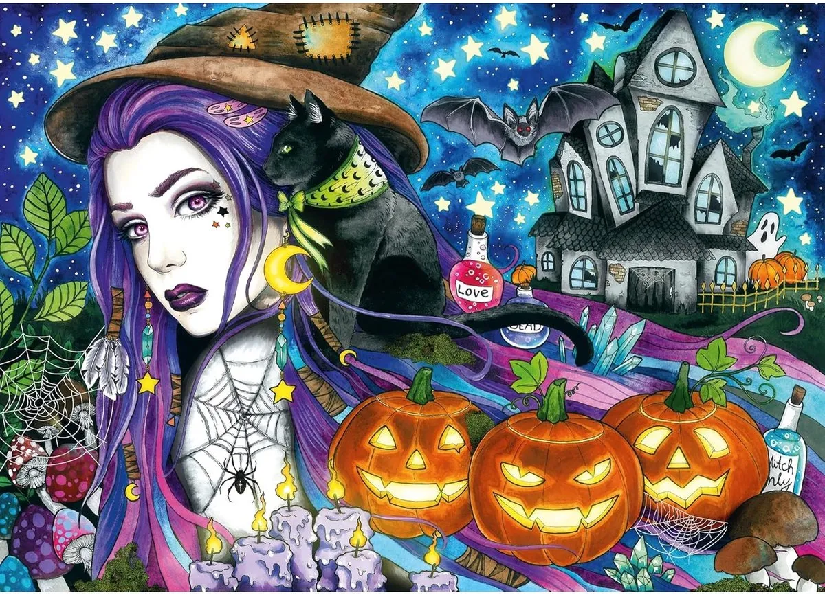 Ravensburger Halloween Puzzel 1000 Stuks - Multicolor