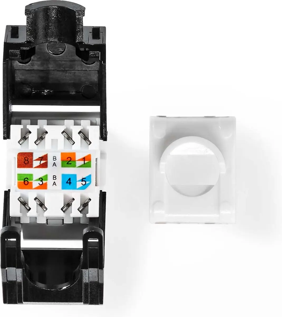 Nedis Keystone CAT6 RJ45 - Zwart - afbeelding 6 van 6