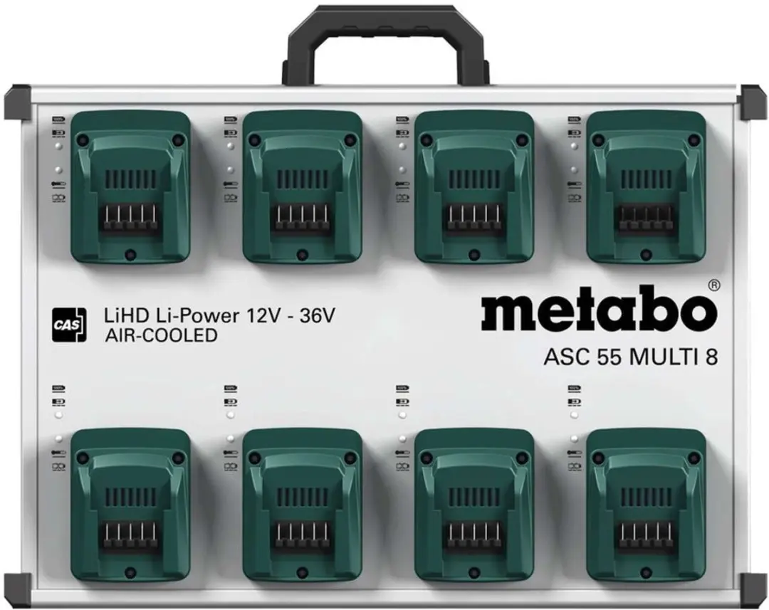 Metabo 3A Lader 627093000 - 12-36V Accu's - Groen/Zilver - afbeelding 2 van 2