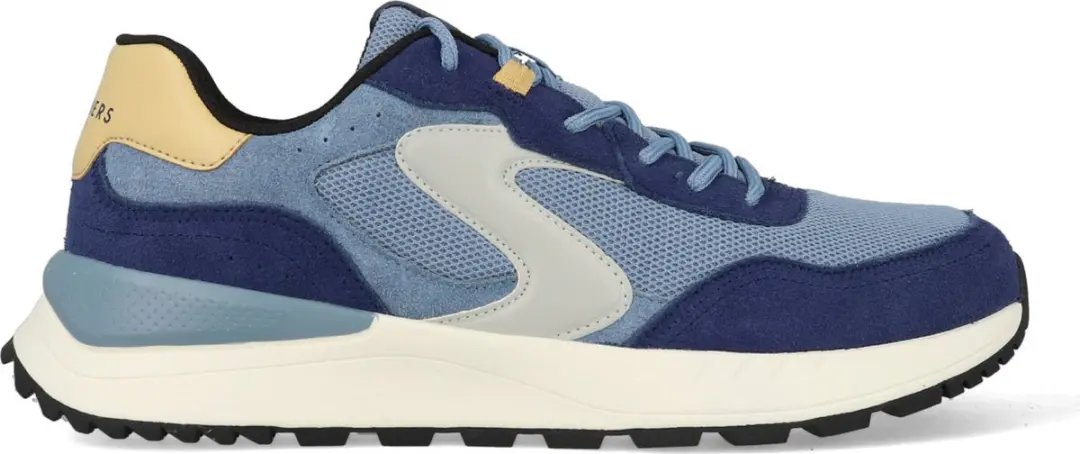 Skechers Sneaker Fury Lace Low Blauw Combi 183265/NVBL