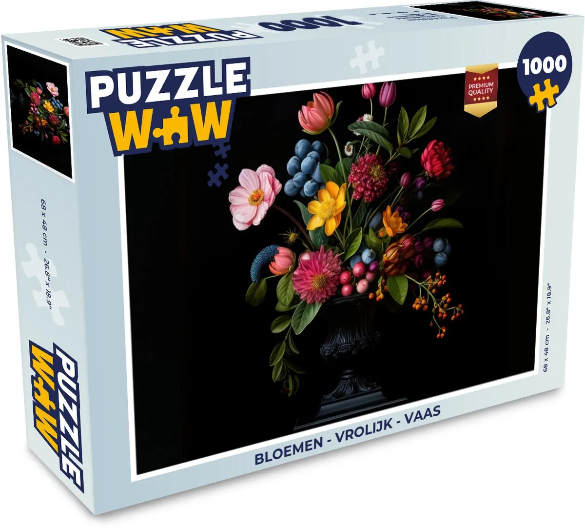 PuzzleWow Bloemen Legpuzzel 1000 Stuks - Boeket