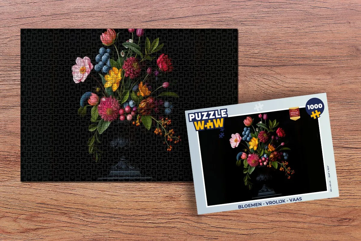 PuzzleWow Bloemen Legpuzzel 1000 Stuks - Boeket