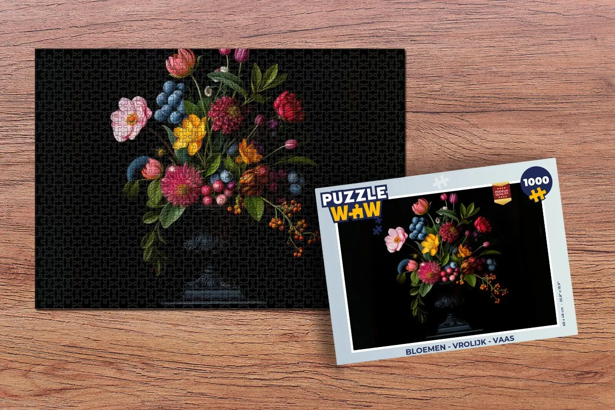 PuzzleWow Bloemen Legpuzzel 1000 Stuks - Boeket