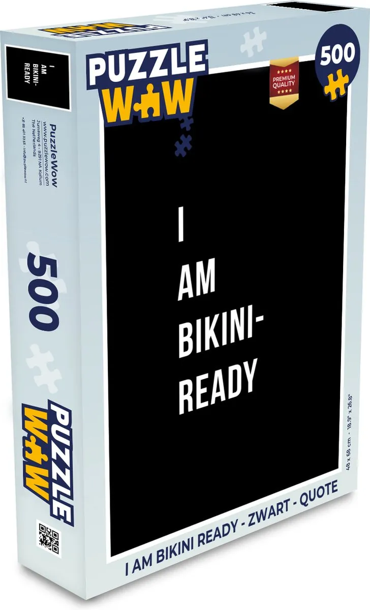PuzzleWow I am Bikini Ready Legpuzzel 500 Stuks - Multicolor