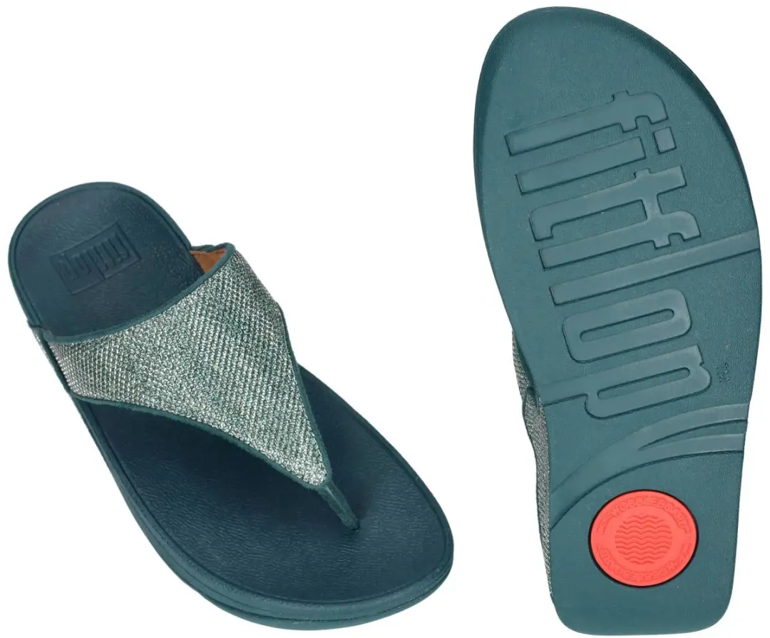 FitFlop Lulu Shimmerglitz Teenslipper - Deep Ocean - afbeelding 6 van 6