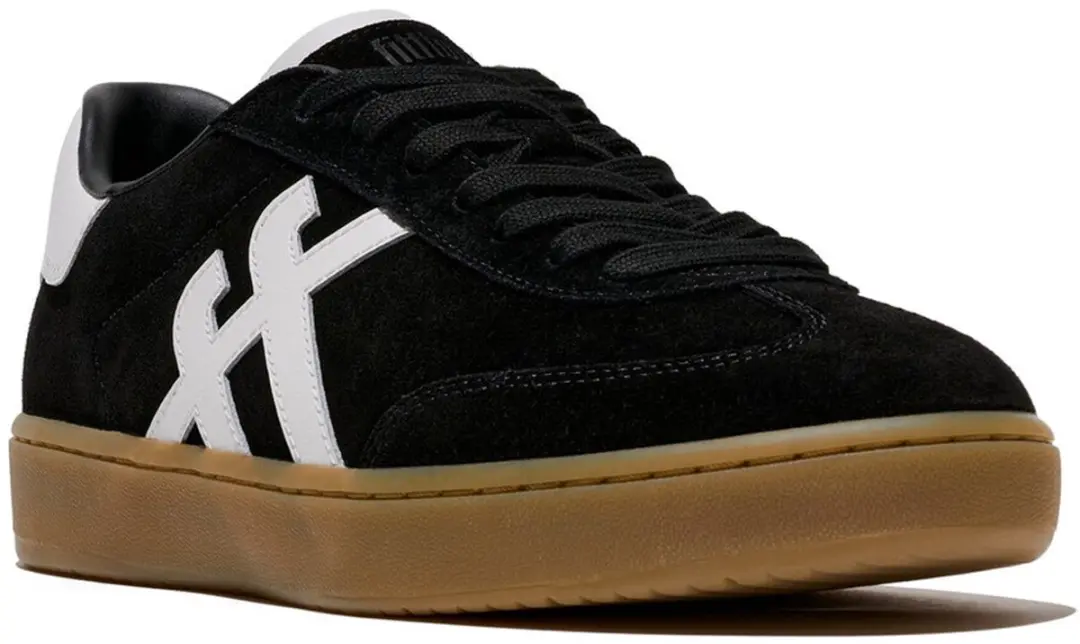 FitFlop FitFlop The Dash T-Toe Suede Sneakers ZWART