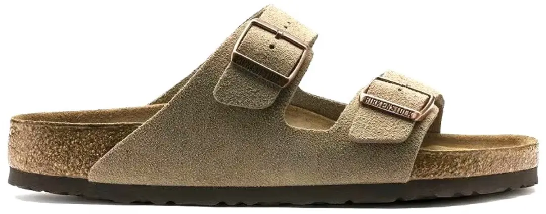 Birkenstock Arizona Slides Dames - Taupe - Maat 38 - afbeelding 4 van 6