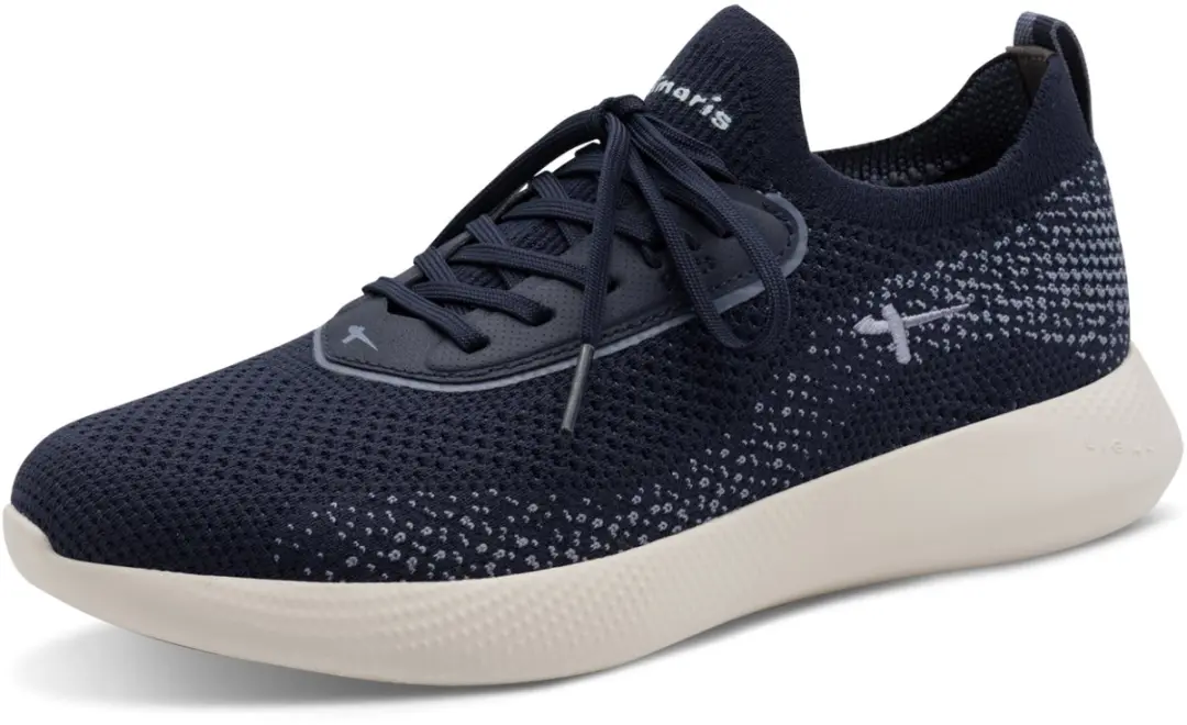 Tamaris dames sneaker 1-23715-46 805 dames lage veganistische blauwe sneaker