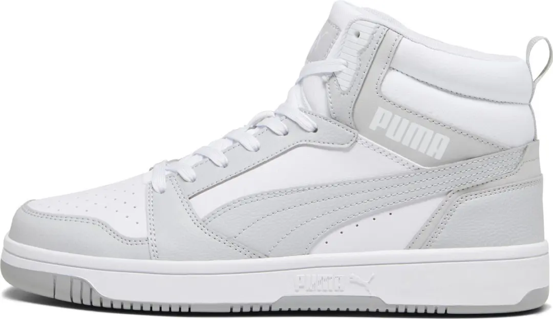 PUMA Rebound v6 Unisex Sneakers - 45 - PUMA White-Ash Gray - afbeelding 6 van 6