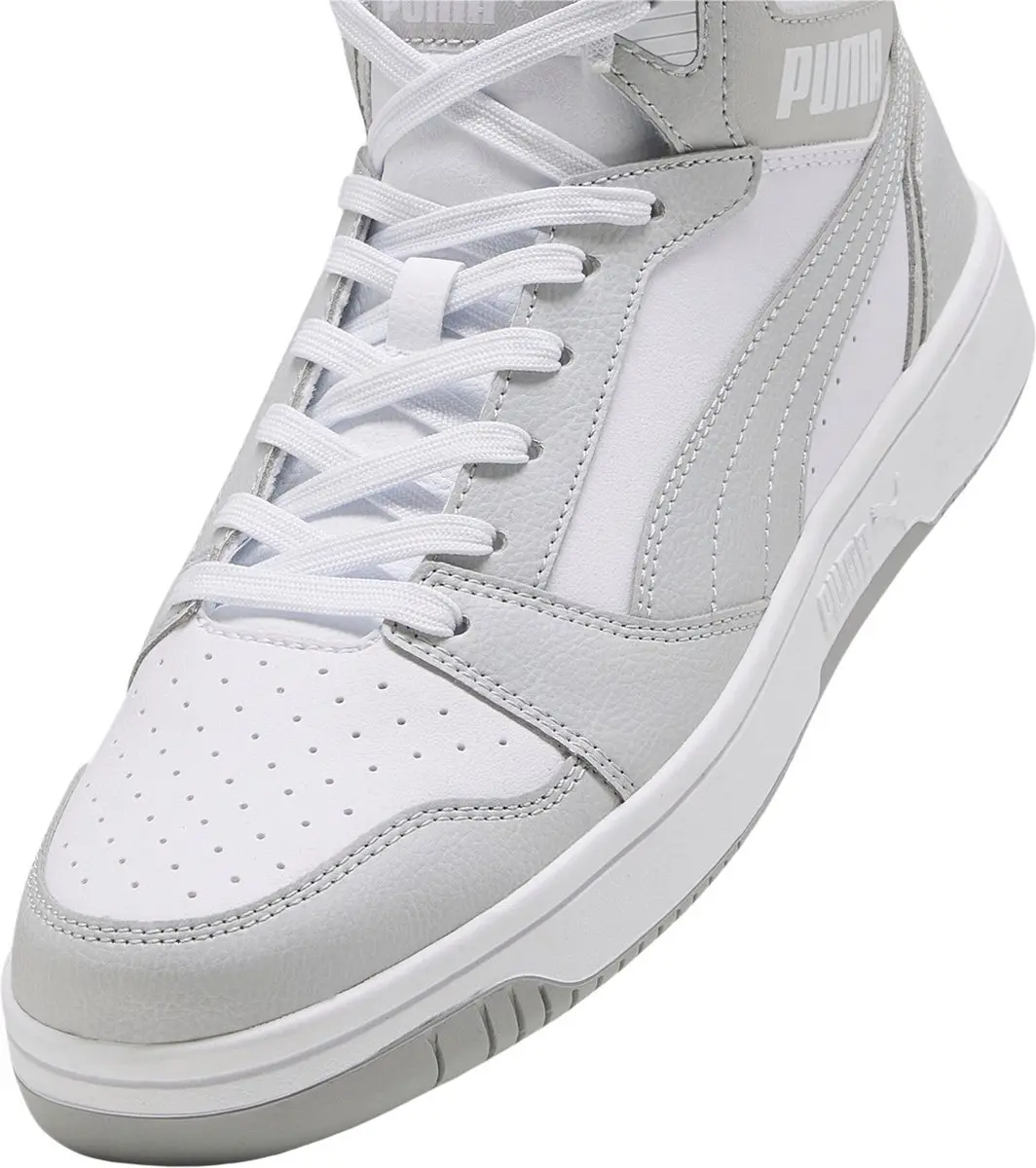 PUMA Rebound v6 Unisex Sneakers - 45 - PUMA White-Ash Gray - afbeelding 3 van 6