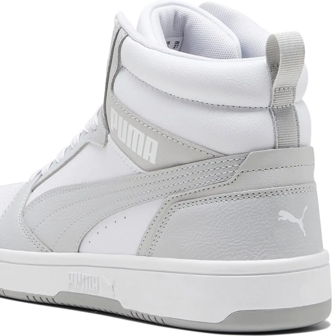 PUMA Rebound v6 Unisex Sneakers - 45 - PUMA White-Ash Gray - afbeelding 5 van 6