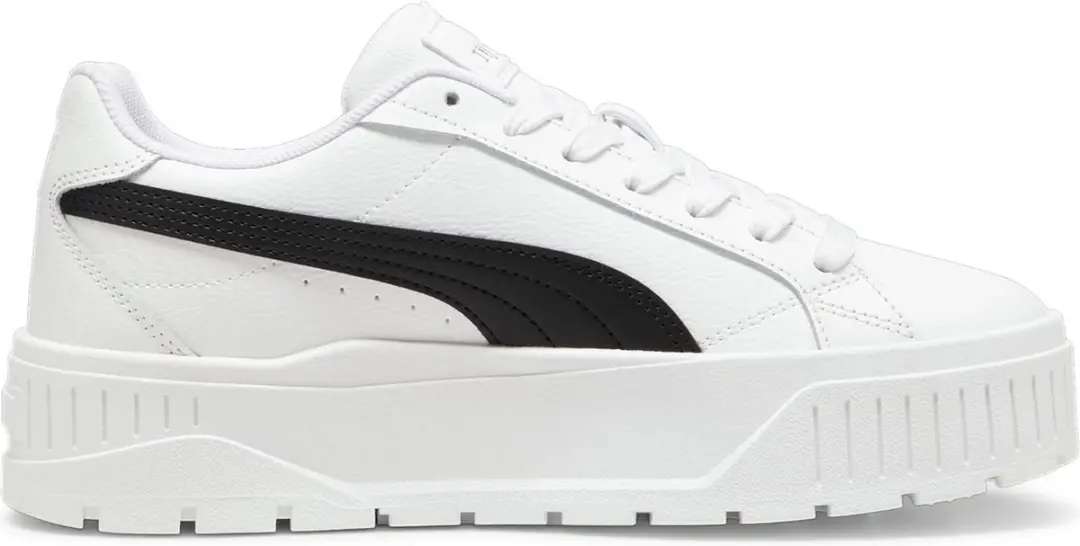 PUMA Karmen II Sneakers Dames - 37.5 - Wit/Zwart - afbeelding 4 van 6