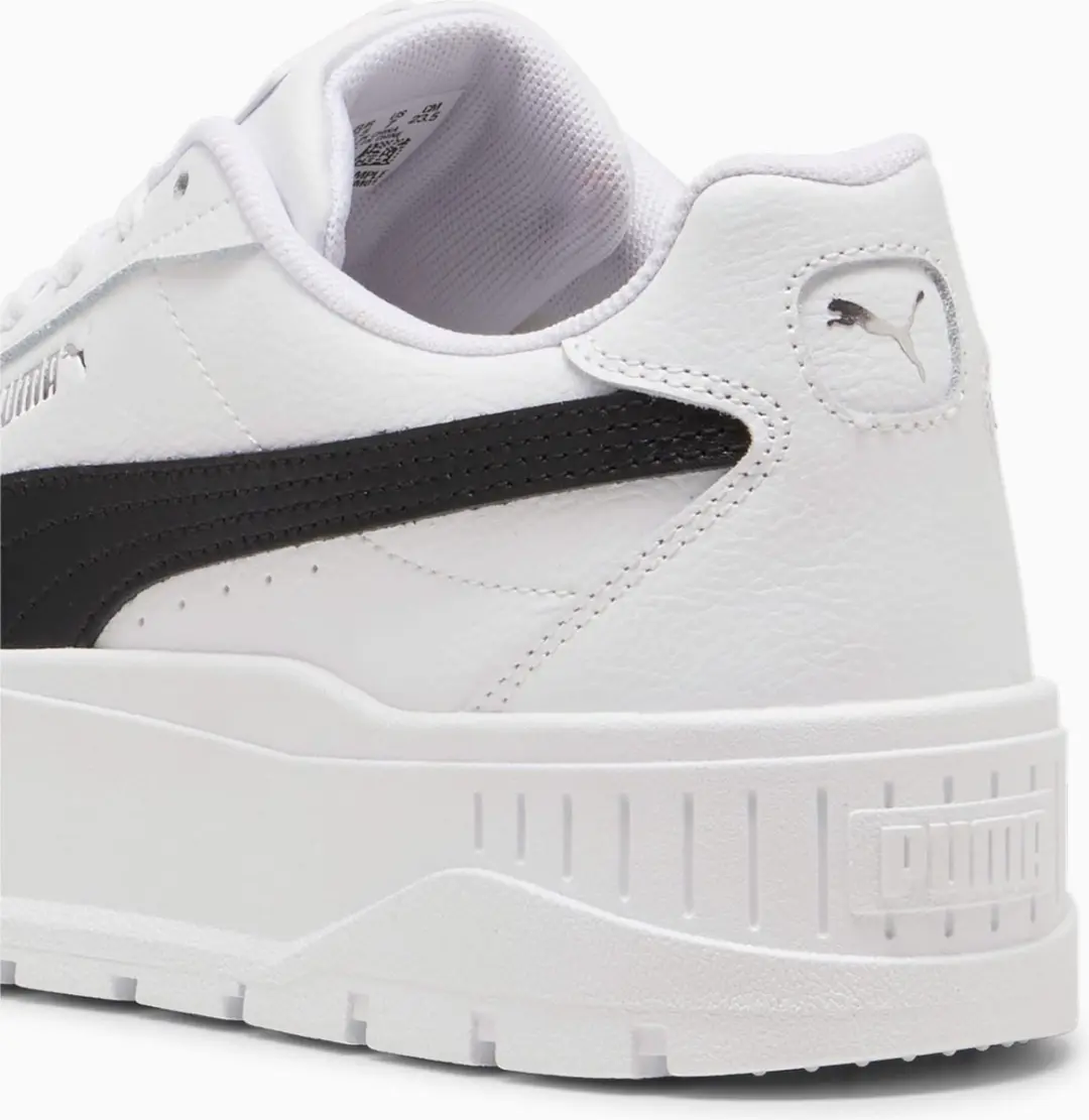 PUMA Karmen II Sneakers Dames - 37.5 - Wit/Zwart - afbeelding 3 van 6
