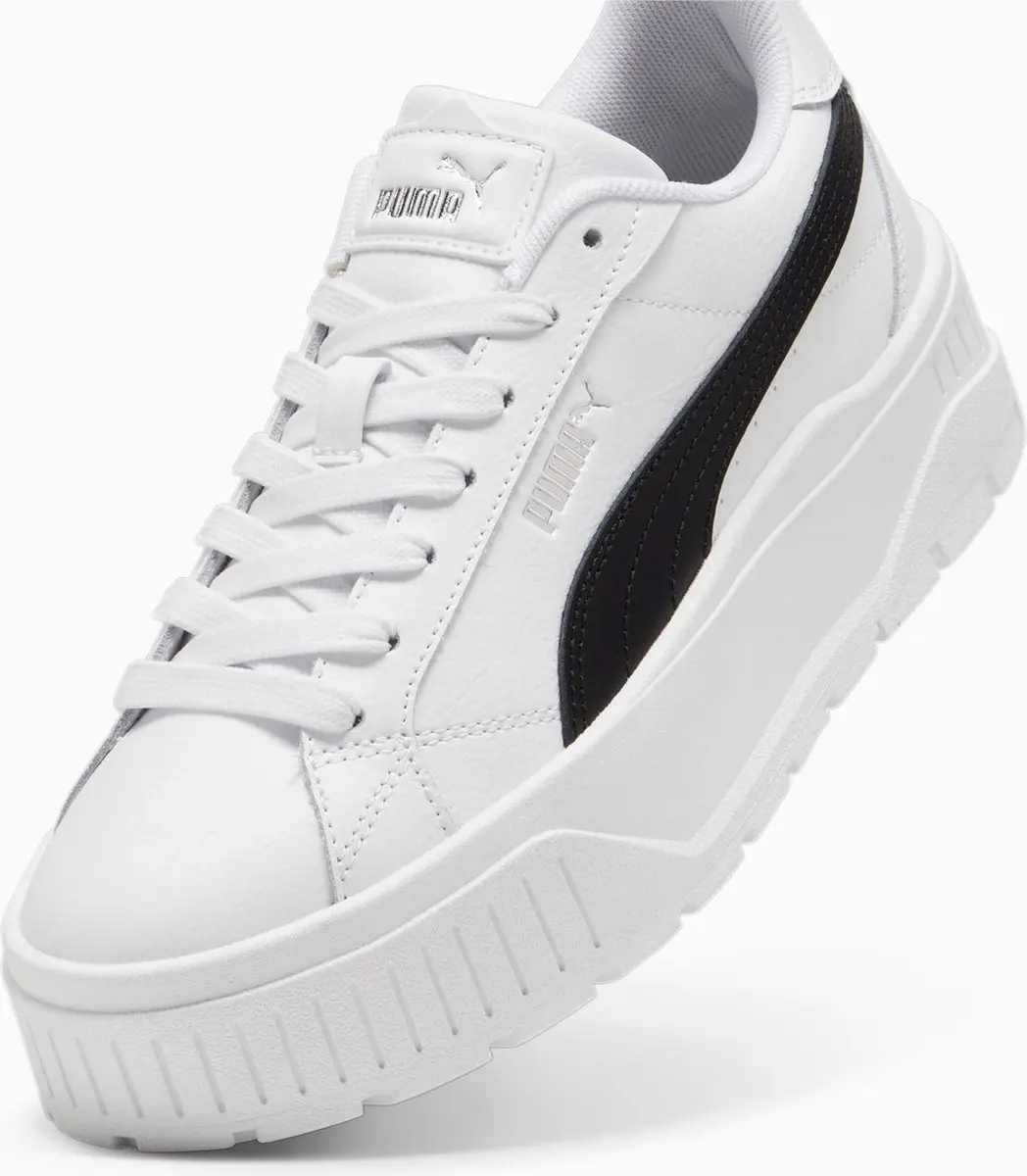 PUMA Karmen II Sneakers Dames - 37.5 - Wit/Zwart - afbeelding 2 van 6