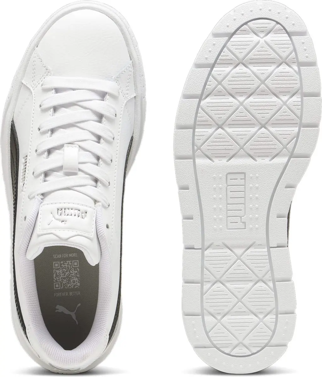 PUMA Karmen II Sneakers Dames - 37.5 - Wit/Zwart - afbeelding 6 van 6