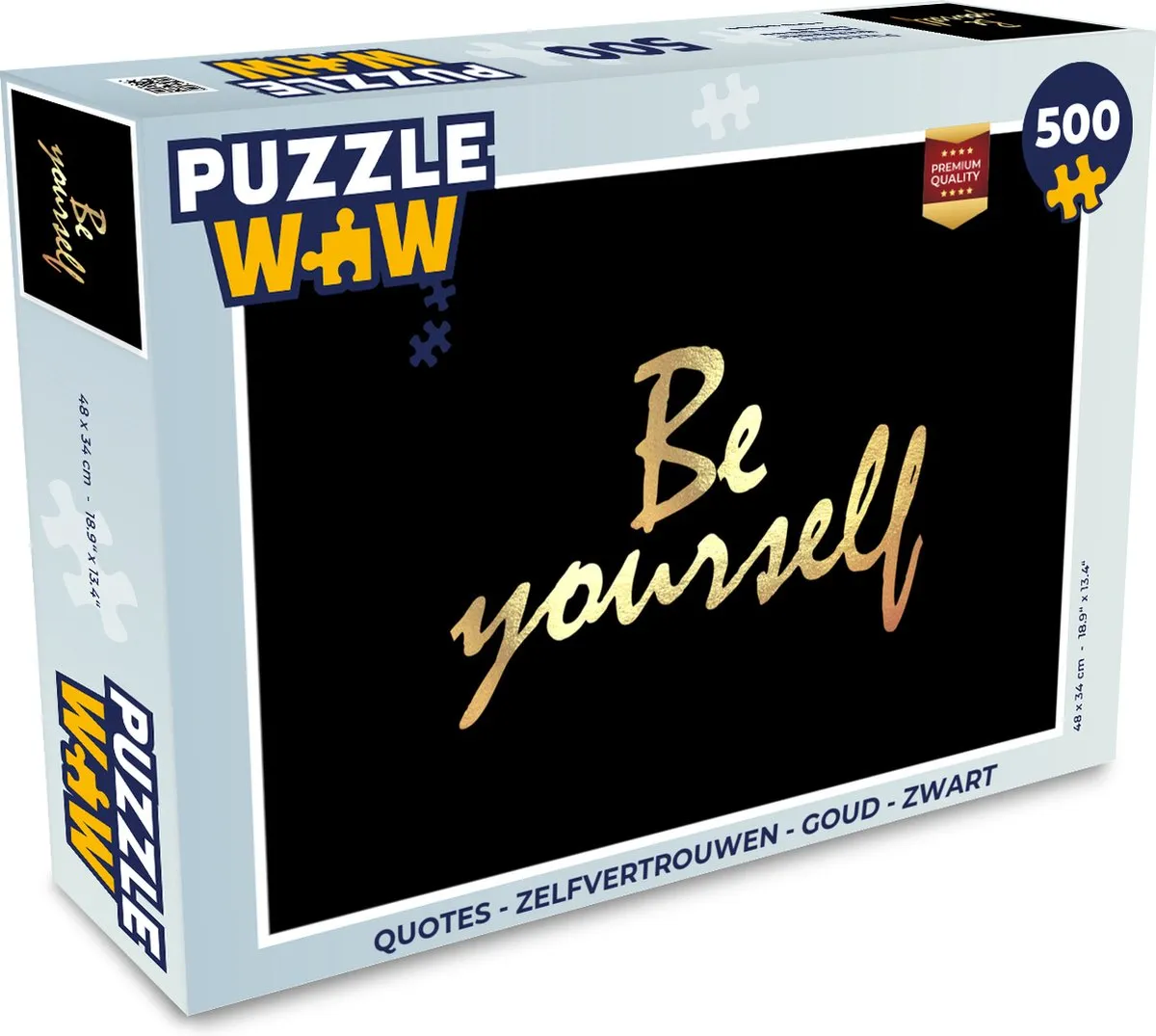 PuzzleWow Quotes Zelfvertrouwen Puzzel 500 Stuks