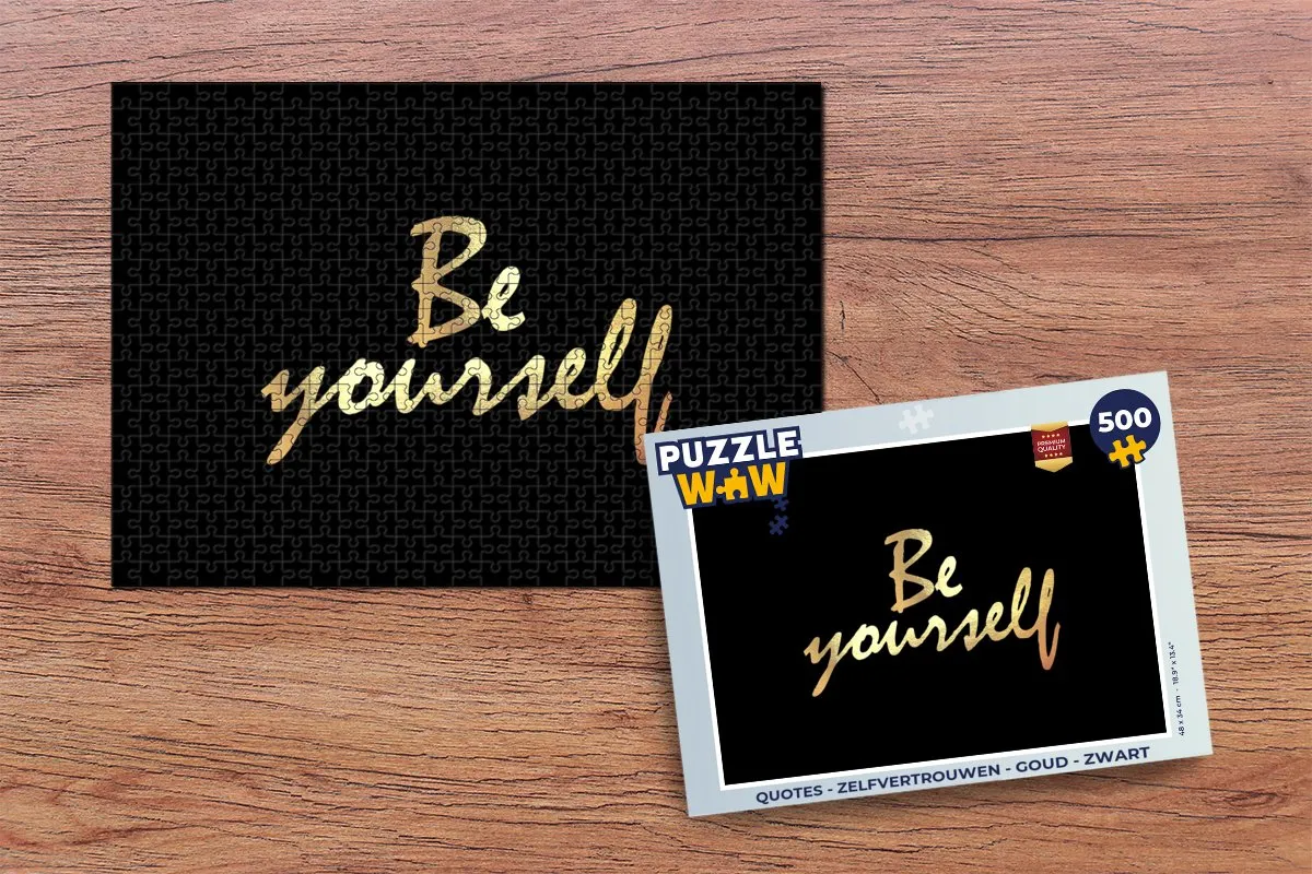 PuzzleWow Quotes Zelfvertrouwen Puzzel 500 Stuks - Multicolor