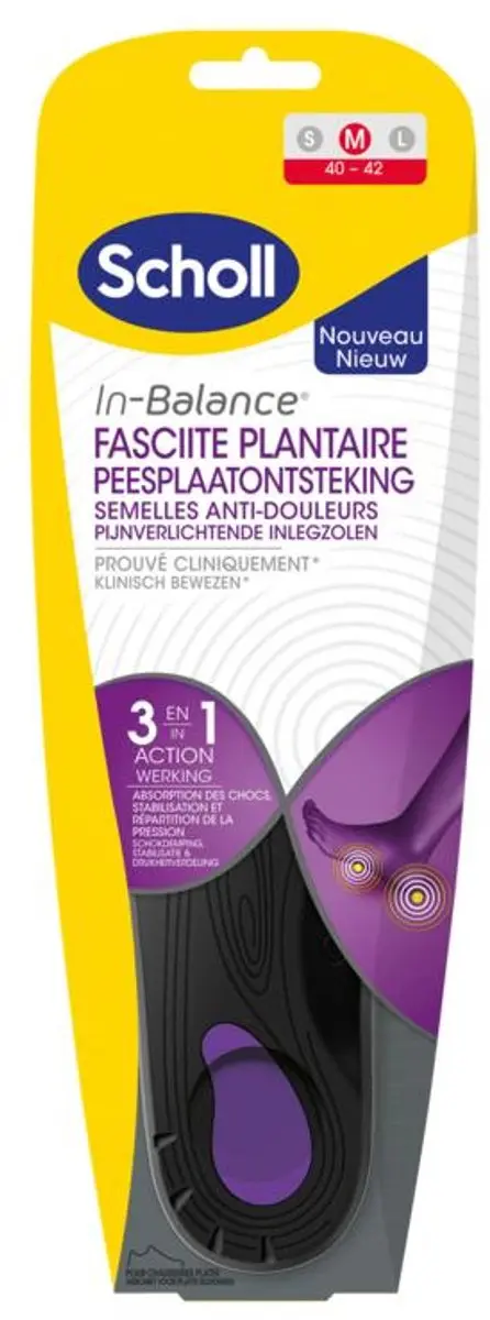 Scholl In-Balance Inlegzolen Medium - 40-42