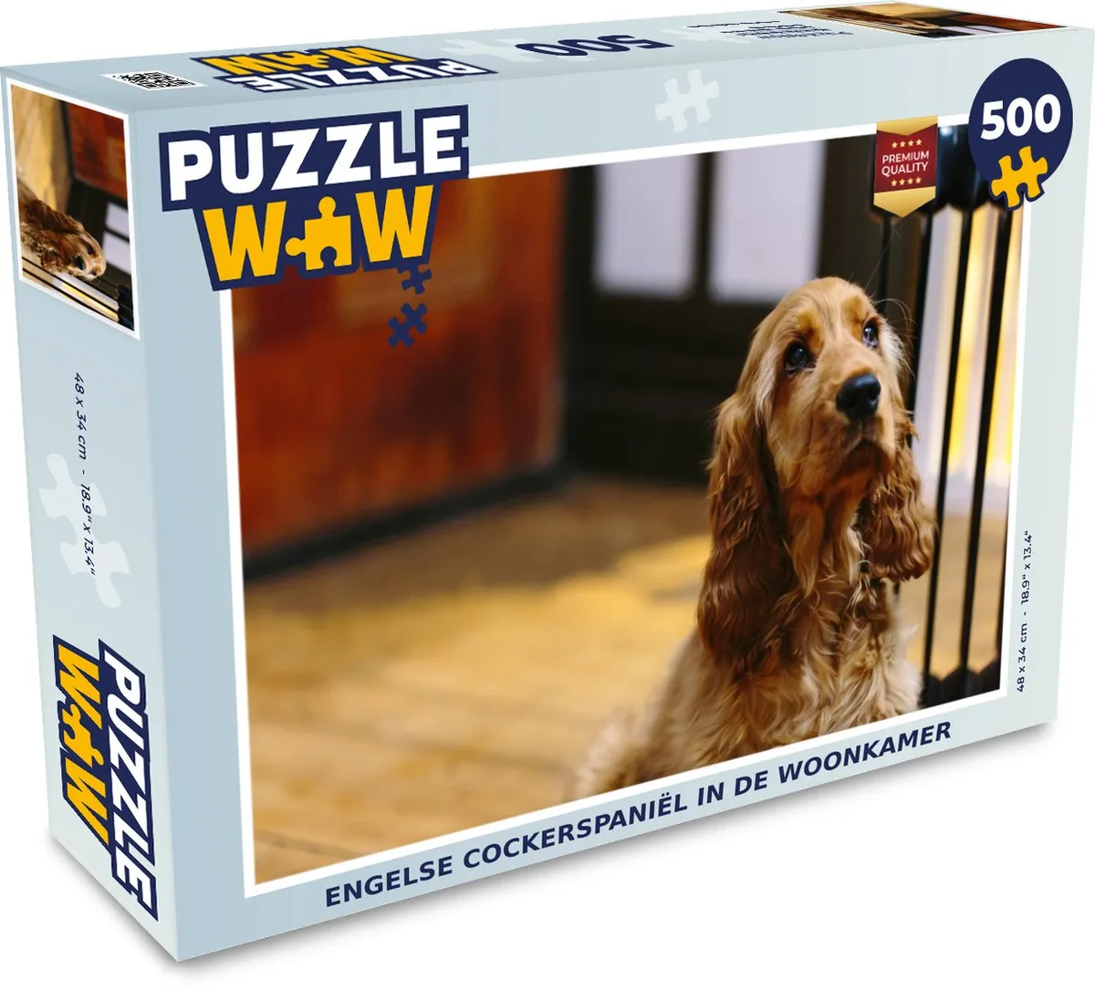 PuzzleWow Legpuzzel Engelse Cocker 500 Stuks - Multicolor