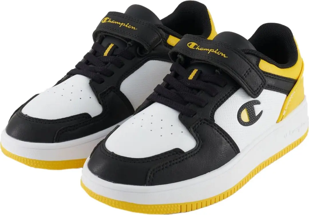Champion RD 2.0LOW kindersneaker S32414-CHA-WW013 wit/zwart/geel