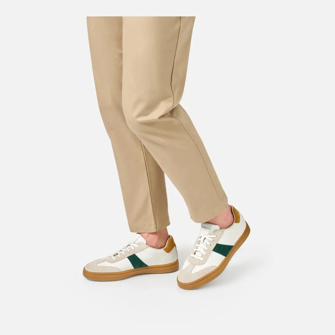 Geox Baltmoore Heren Sneakers - Maat 42 - Wit/ Groen - afbeelding 2 van 6