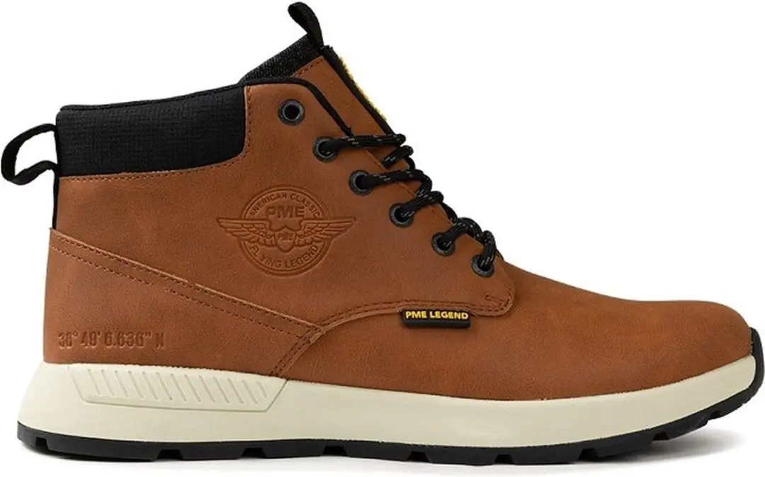 PME Legend - Heren Sneakers Ribber Mid - Bruin - Maat 44