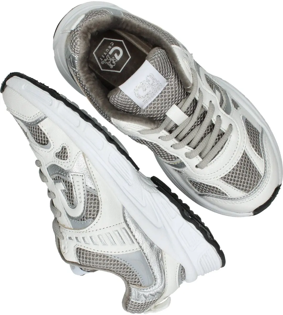 Cruyff Marti Sneakers - Meisjes - Wit - Maat:34 - afbeelding 6 van 6