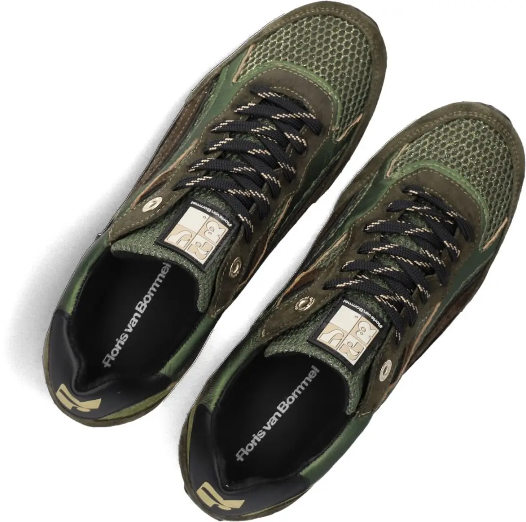 Floris van Bommel Illvi Sneakers Sfw-10150 - Donkergroen - afbeelding 4 van 6