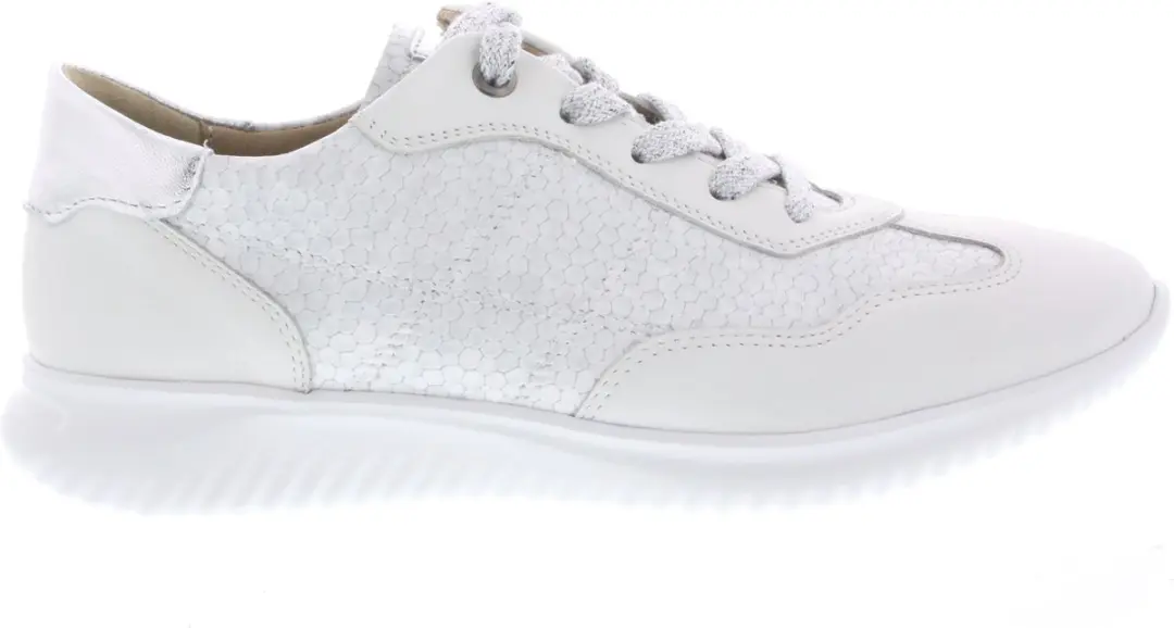 Dames Veterschoenen Hartjes Breeze Eisgrau Weiss 162.1143 Off White