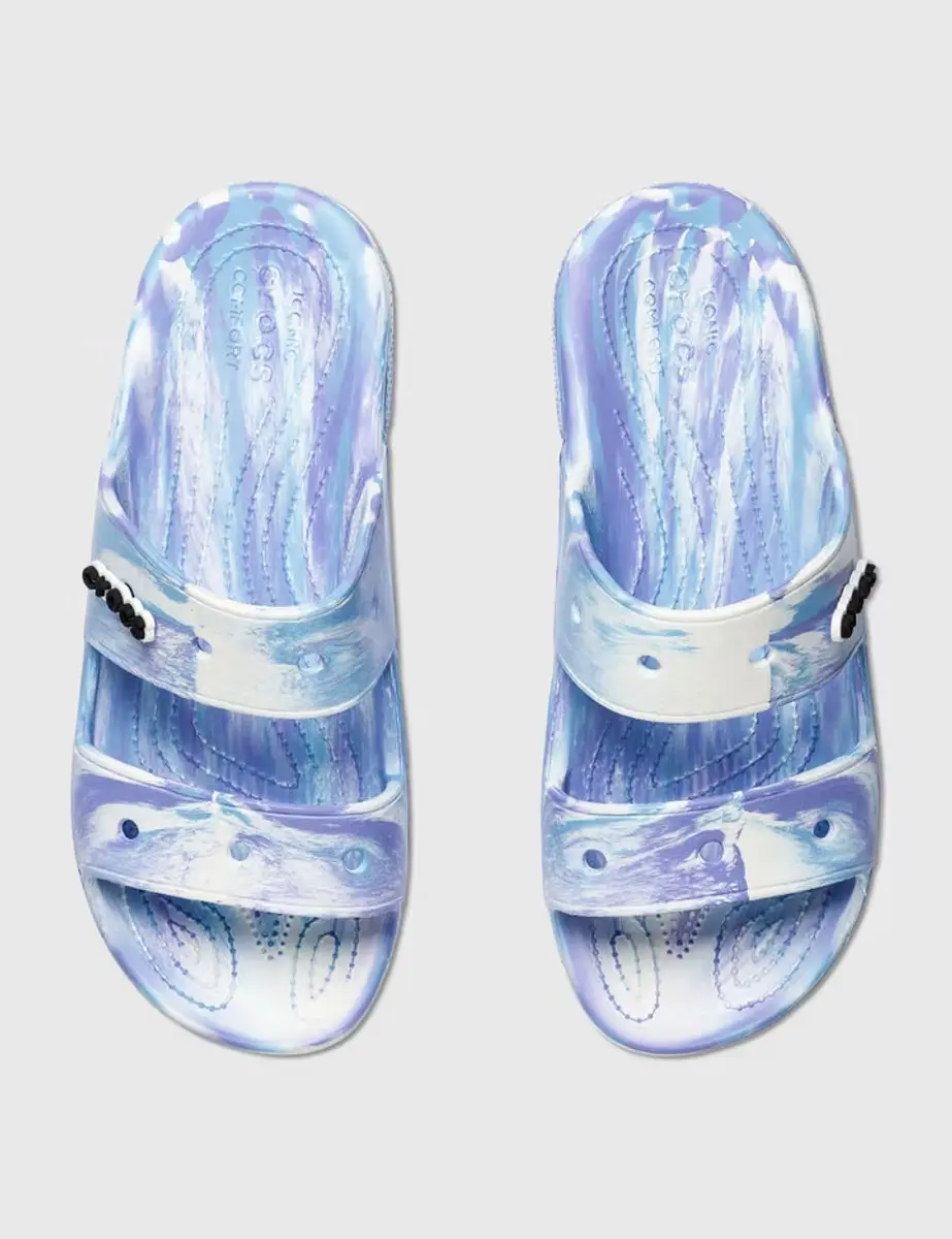Crocs Classic Marbled Sandalen Wit/Oxygen Maat 45/46 US M11
