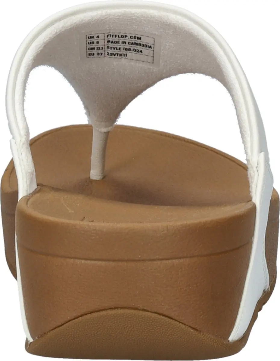FitFlop Lulu Leather Toepost Dames Teenslipper - Wit - afbeelding 6 van 6