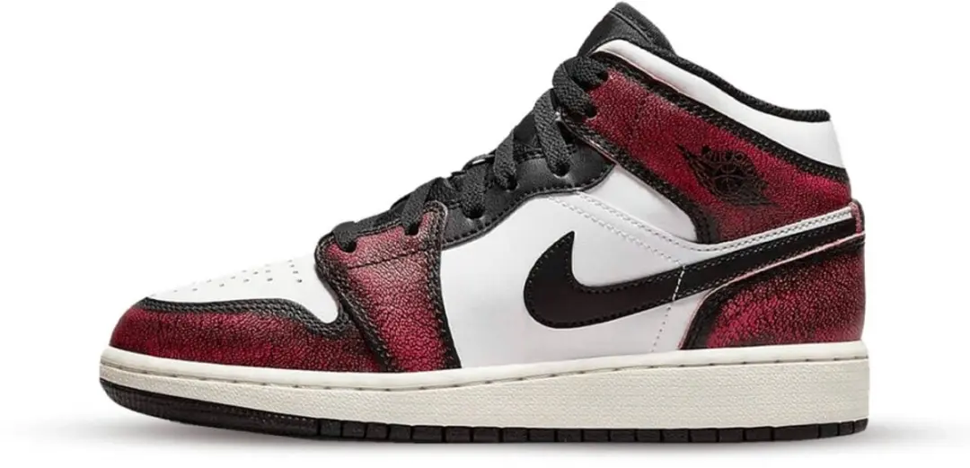 Nike Air Jordan 1 Mid SE GS Black Infrared 23