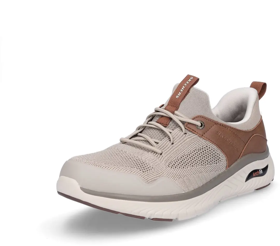 Skechers Slip-Ins Arch Fit Crosser Emeric Taupe Brown