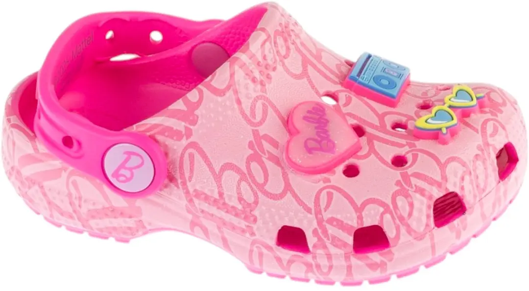 Crocs Classic Mattel Pink Barbie Clog T K, voor meisje, Roze, Slippers, maat: 22